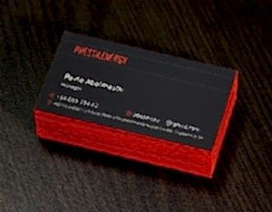 Ламинированные визитки