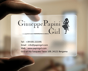 Прозрачные визитки