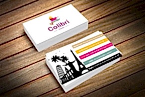 Визитки из дизайнерской бумаги